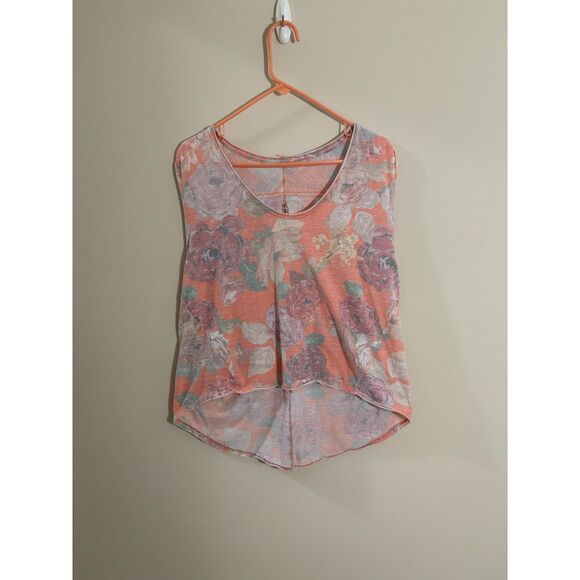 We the Free sleeveless hi-lo blouse tank Pastel Gardenia top - Picture 1 of 5